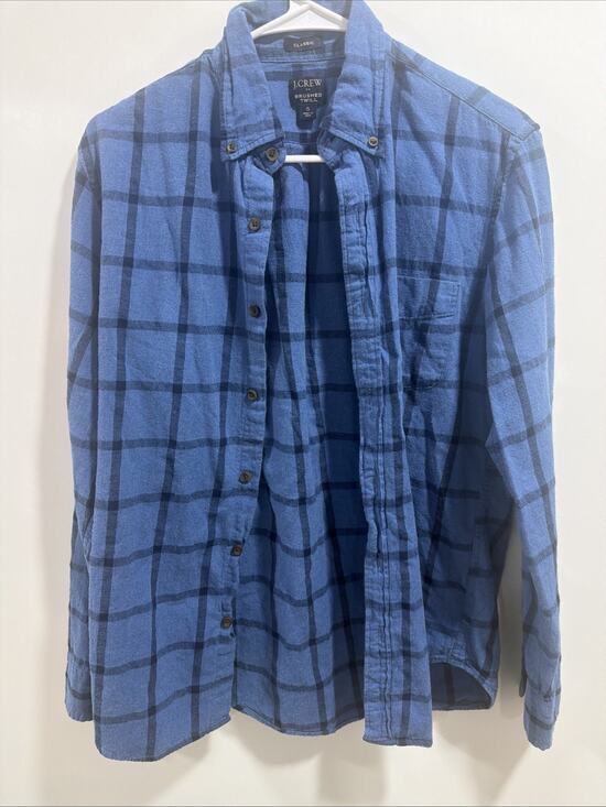 J.CREW Other - J.CREW Men's Long Sleeve Brushed Twill Blue Classic Button Down Shirt Size S